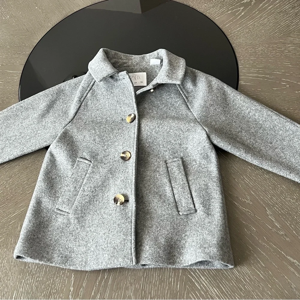 Zara Kids‎ Gray Pea Coat